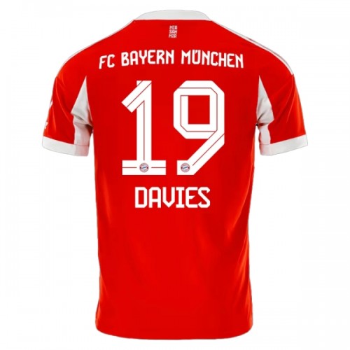 Nogometni Dresovi FC Bayern München Alphonso Davies 19 Domaći 2025-26 Nogometni Dresovi FC Bayern München Alphonso Davies 19 Domaći 2025-26